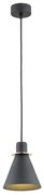 Pendul modern design retro Beverly negru/auriu