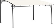 vidaXL Copertină pavilion de grădină, crem, 4x3x2,55 m