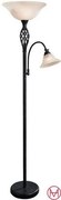 Lampa de podea FLOORLAMP neagra  178 cm