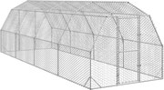 vidaXL Pui de găină 2,5x8x2,25 m Oțel galvanizat