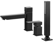 Baterie cada - dus monocomanda Deante Anemon negru cu set de dus