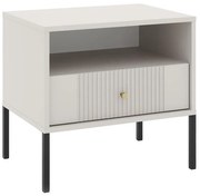 Noptieră LUE, bej/negru