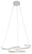 Design hanglamp wit incl. LED 3-staps dimbaar - Frank