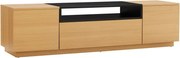Comoda TV LOFT 160cm natur/ negru