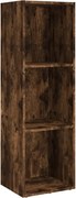 vidaXL Bibliotecă/dulap TV stejar afumat, 36x30x114 cm, lemn prelucrat