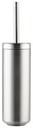 Perie de WC argintiu-mat din oțel inoxidabil Ume – Zone