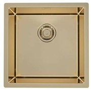 Chiuveta inox Alveus Quadrix 30 finisaj bronz 45x45 cm