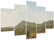 Tablou - Simon Denis,  View Near Naples, reproducere (150x105 cm)