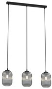 Lustră pe cablu VERDI 3xE27/15W/230V negru/gri