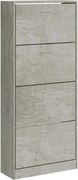 vidaXL Pantofar, gri beton, 63x24x147 cm, lemn compozit