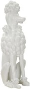 Mauro Ferretti Statuie In Forma De Caine Alb cm 20X26X61 | Aosom Romania
