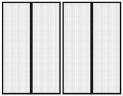 Perdea de usa anti-insecte cu magnet, 2 buc., negru, 220x130 cm