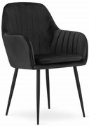 Scaun Bucatarie/Dining Moreno Catifea Negru