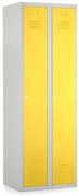 Dulap metalic, 60 x 50 x 180 cm, incuietoare cilindrica, galben - ral 1023