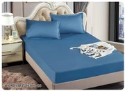 Husa de pat cu elastic si doua fete perna, 180x200 cm, H300-08