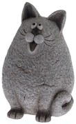 Pisică din ceramică Lukrecia gri, 33 x 23 cm