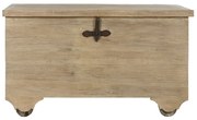 Cufar vintage, din lemn de tec, Chestnut