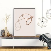 Poster - Abstracție cu linii (A4)