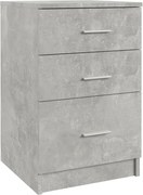 vidaXL Noptieră, gri beton, 40x40x63 cm, lemn compozit