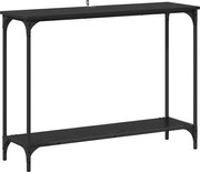 vidaXL Masă de consolă Stejar negru 101 x 30.5 x 75 cm Lemn compozit