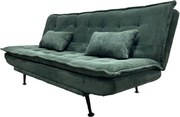 Canapea extensibila, Catifea Raiata Verde JAZZ 195cm