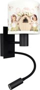 Brilagi - Lampă LED Flex. BOBO 1xE27/25W/230V + LED/3W neagră/albă/roz/zâne