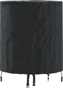 vidaXL Copertă pentru masă Simplu Negru 62 x 62 x 70 cm țesătură