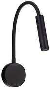 Aplica cu reader LED cu brat flexibil IP44 SONICA negru