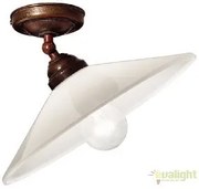 Plafoniera rustica fabricata manual, diam.30cm, Tabia 212.03.OV