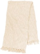 Cuvertură crem din bumbac pentru pat dublu 250x260 cm Sahara - Tiseco Home Studio