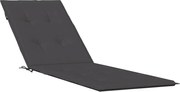 vidaXL Pernă de șezlong, melanj antracit, (75+105) x 50 x 4 cm textil