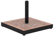 vidaXL Suport umbrelă de soare, cărămiziu, pătrat, 12 kg