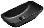 Mexen Klara chiuvetă deasupra blatului 46 x 23 cm, negru mat - 21564685