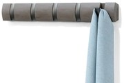 Cuier cu 5 carlige rabatabile Umbra Flip Ash