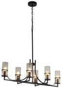 Candelabru modern design elegant Belle negru/clar