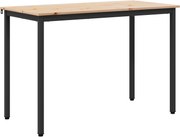 vidaXL Masă de dining natural 110 x 55 x 75 cm Lemn de pin masiv