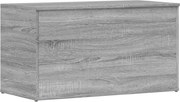 vidaXL Cufăr de depozitare, gri sonoma, 84x42x46 cm, lemn compozit