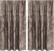 vidaXL Cortine din catifea 2 pcs Cappuccino 140 x 140 cm Catifea