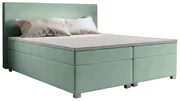 Pat matrimonial Boxspring 140 cm Simon (mentă) (cu saltea, fără sp. depozitare). 1047326