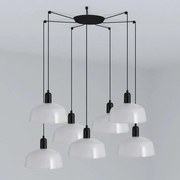 Lustra suspendata design modern TATAWIN M 7L alb