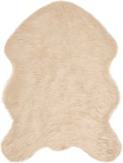 vidaXL Covor din Lână Faux Tafalla Bej 80 x 120 cm Poliester