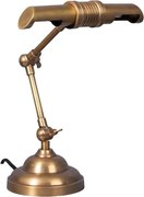 Lampă de birou din alamă antichizată, cu braț articulat, finisaj vintage, 51×30 cm, „Banco"