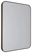 Oglinda baie cu iluminat LED MIRROR Bronz 76x91cm
