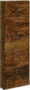 vidaXL Pantofar, stejar fumuriu, 59x17x169 cm, lemn compozit