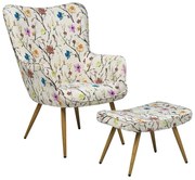 Fotoliu cu taburet Vince (multicolor) . 1076358