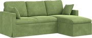 vidaXL Canapea Verde deschis 198 x 134 x 80 cm Catifea