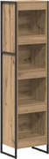 vidaXL Dulap pentru cărți Stejar artizanal 80 x 30 x 155 cm
