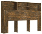 vidaXL Dulap tăblie, Stejar fumuriu, 160x19x103,5 cm