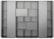 Dulap birou 2.8m, culoare gri, PAL, YD300S28