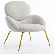 HR2045 Scaun Gri Boucle cu Bază Aurie